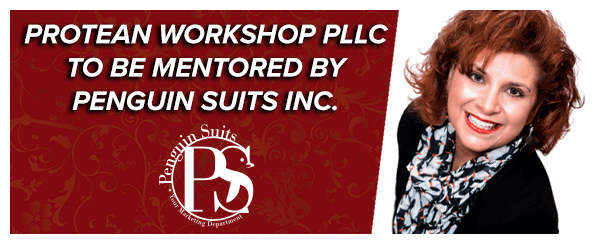 Protean Workshop Begins Business Mentorship with Penguin Suits, Inc.
