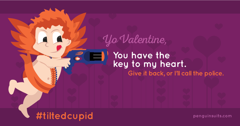 Tilted Cupid Key to My Heart