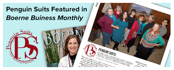Boerne Business Monthly Features Penguin Suits